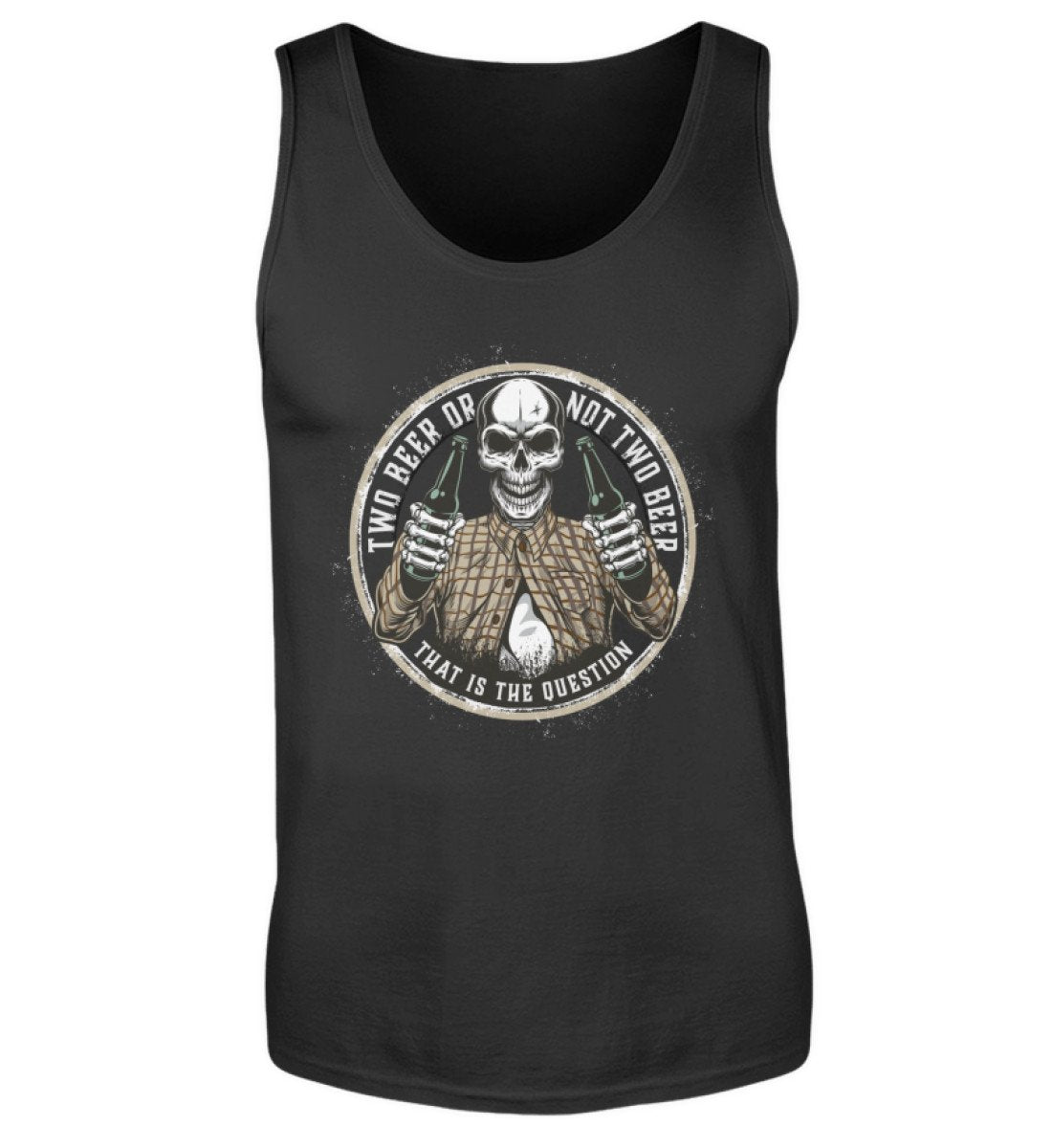 Two Beer Fun Tanktop bedruckt www.handwerkerfashion.de